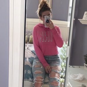 pink PINK hoodie